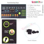 CANTO mini keys big fun music electronic keyboard for kids