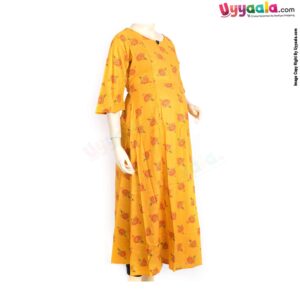 Buy Baby Milk Feeding Kurtis in Cotton - Yellow Online in India at uyyaala.com