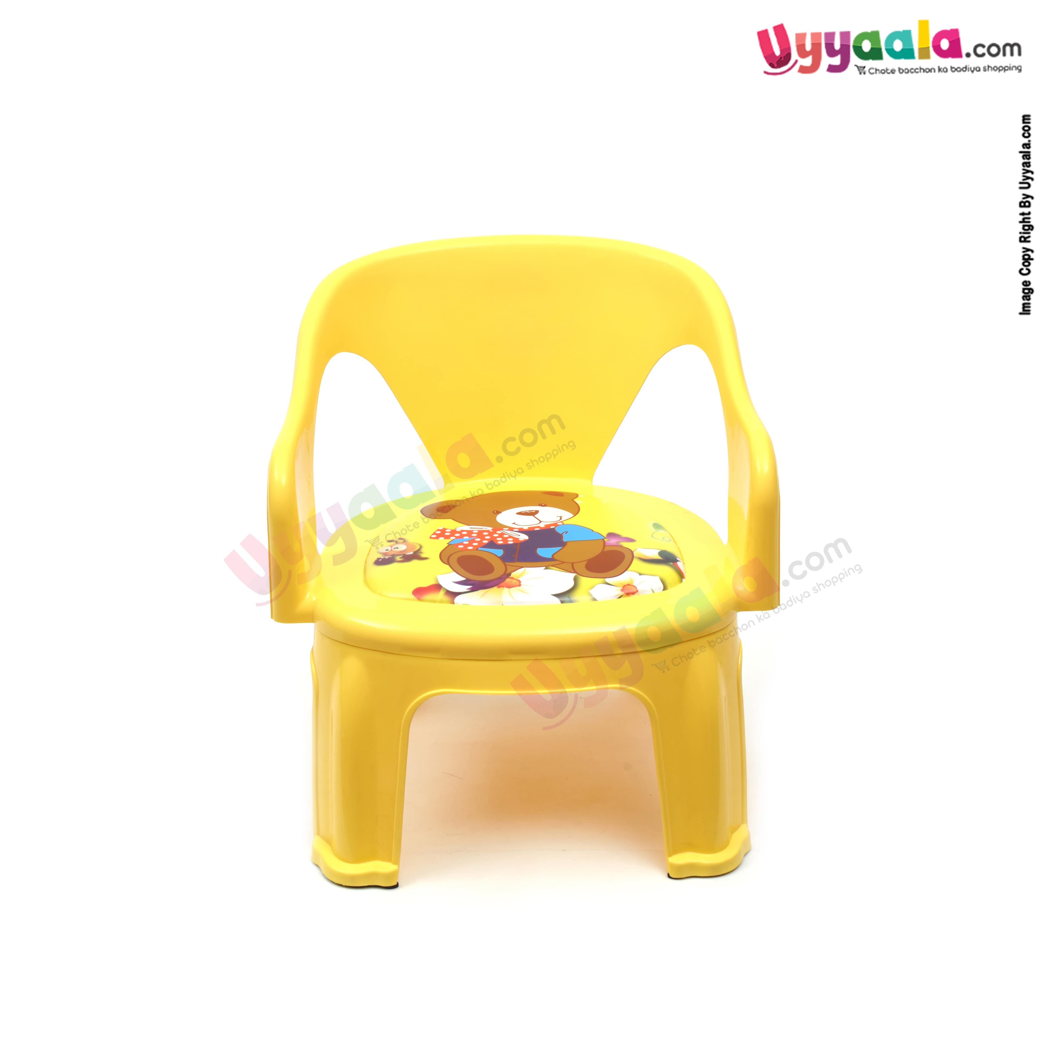 Sitting chair for kids teddy print