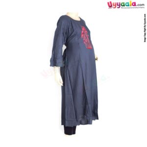 Buy Baby Milk Feeding Kurtis in Cotton - Dark Grey Online in India at uyyaala.com