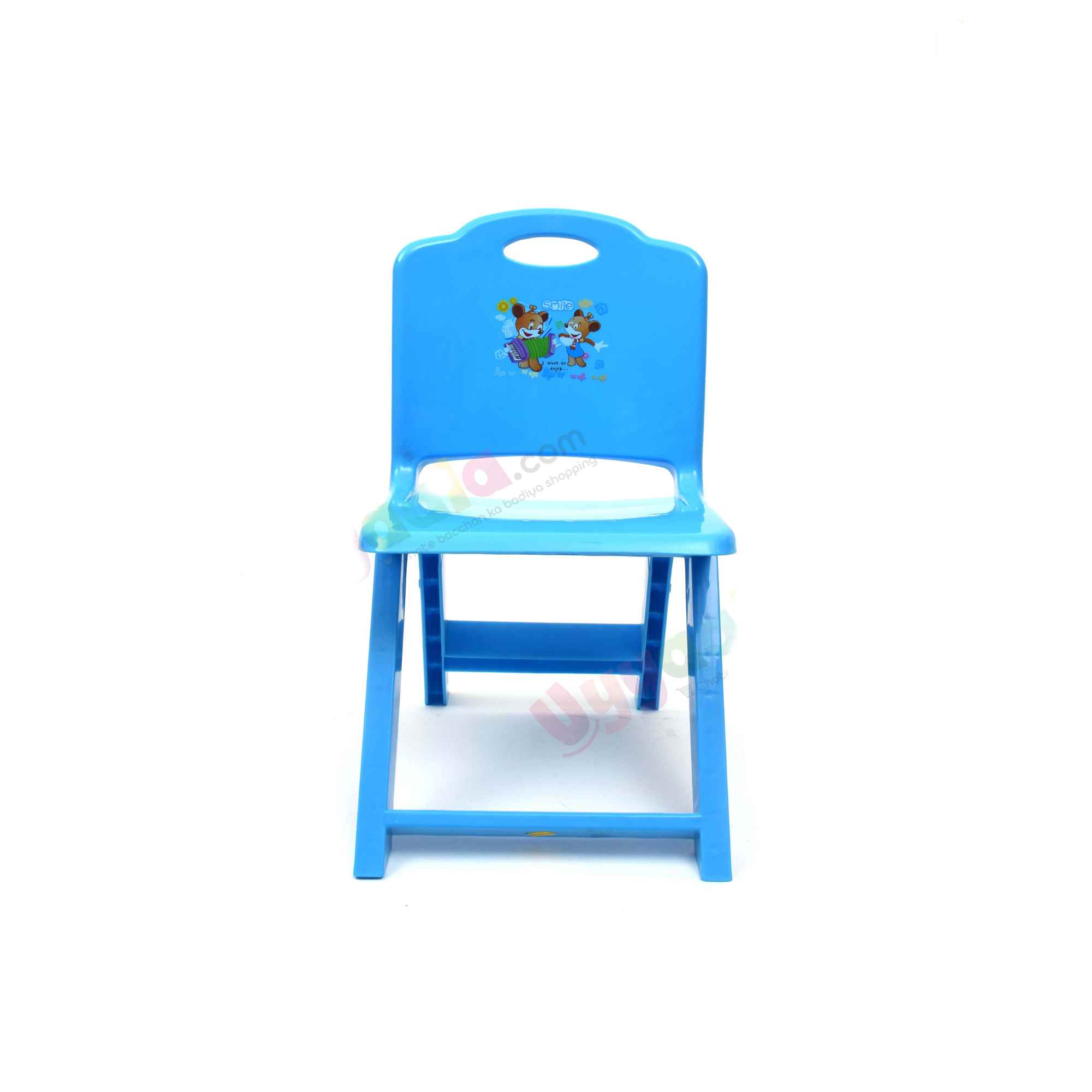 SMILE folding chair for kids micky mouse print - Blue