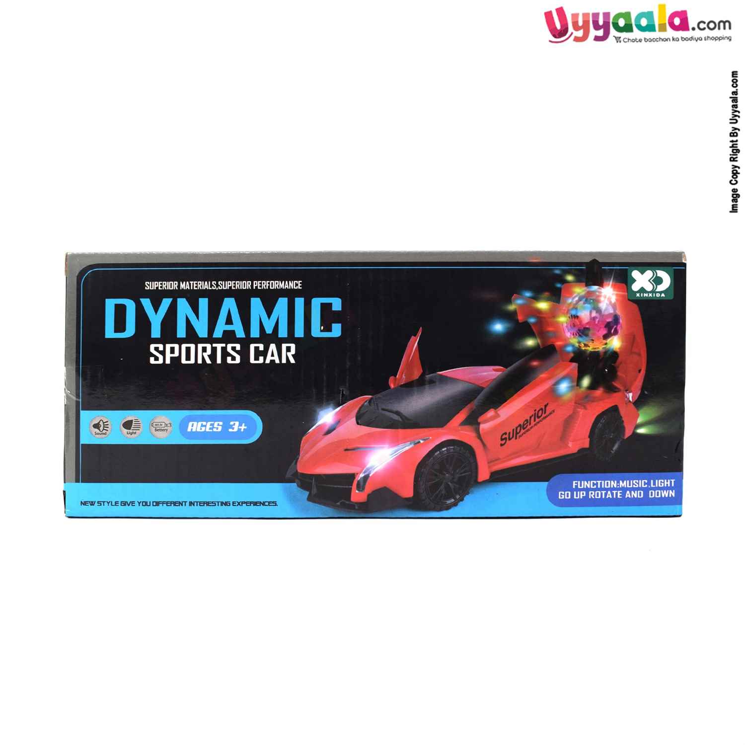 Battery Operated Dynamic Super Car for Kids