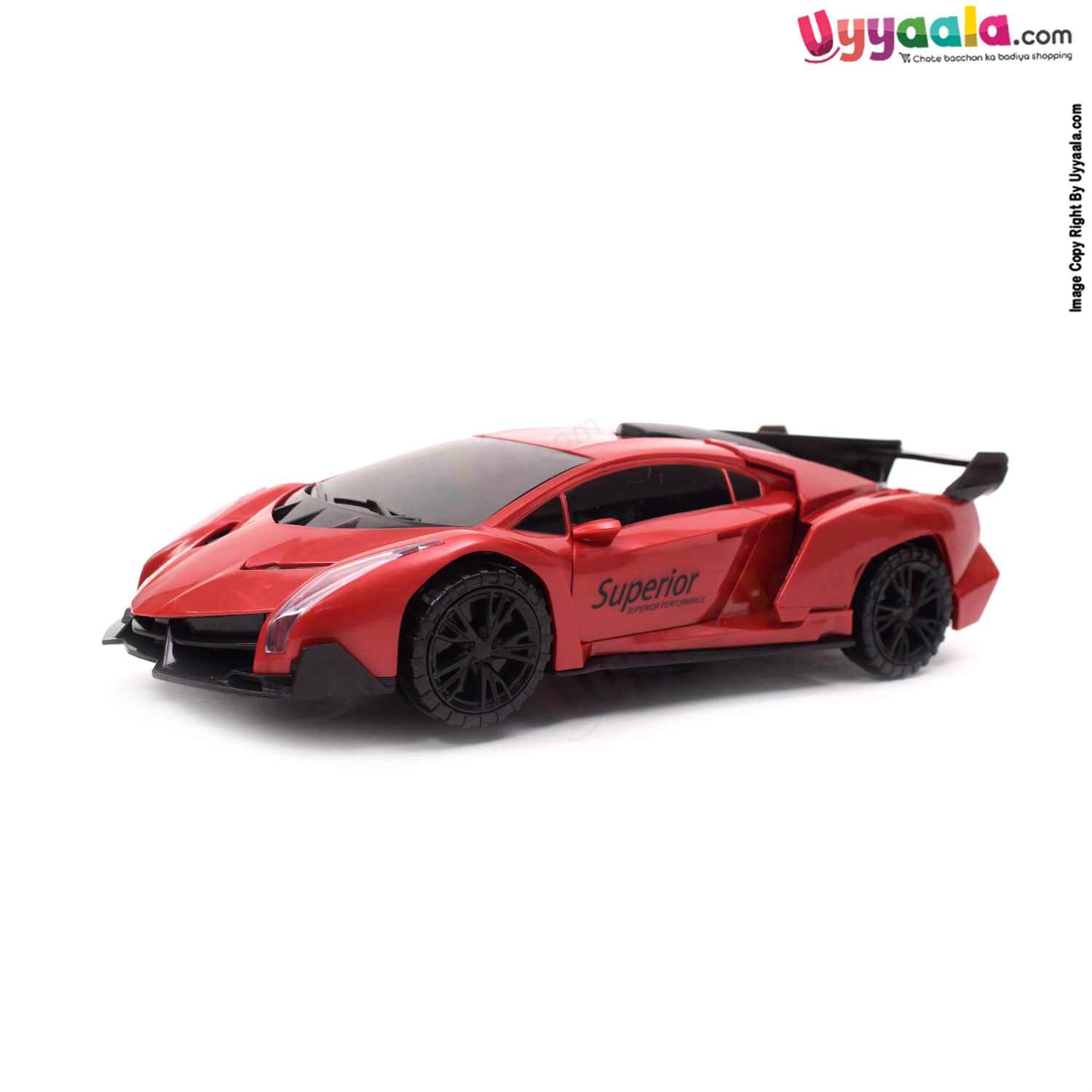 Battery Operated Dynamic Super Car with 3D Lights for Kids 3+Y Age