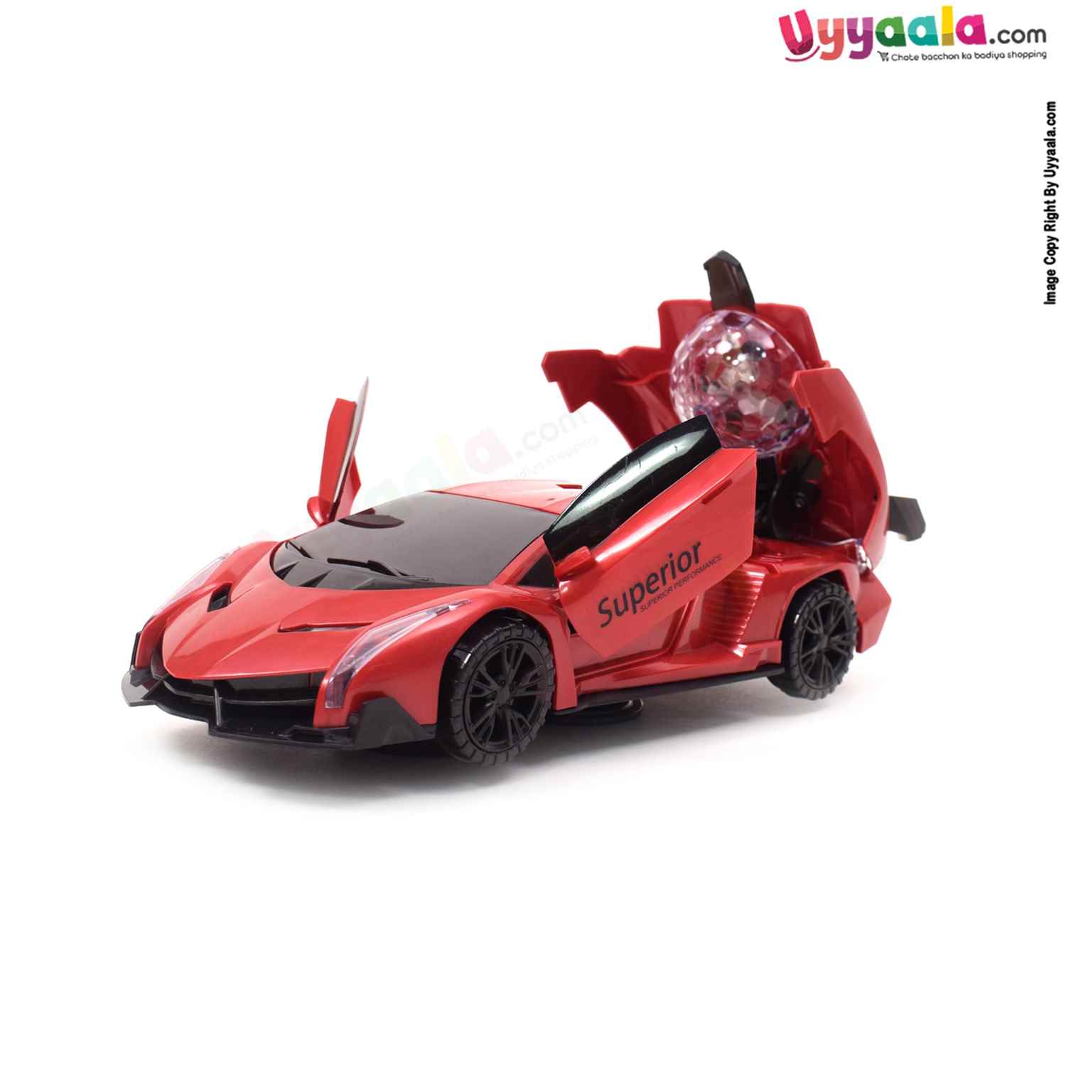 Battery Operated Dynamic Super Car with 3D Lights for Kids
