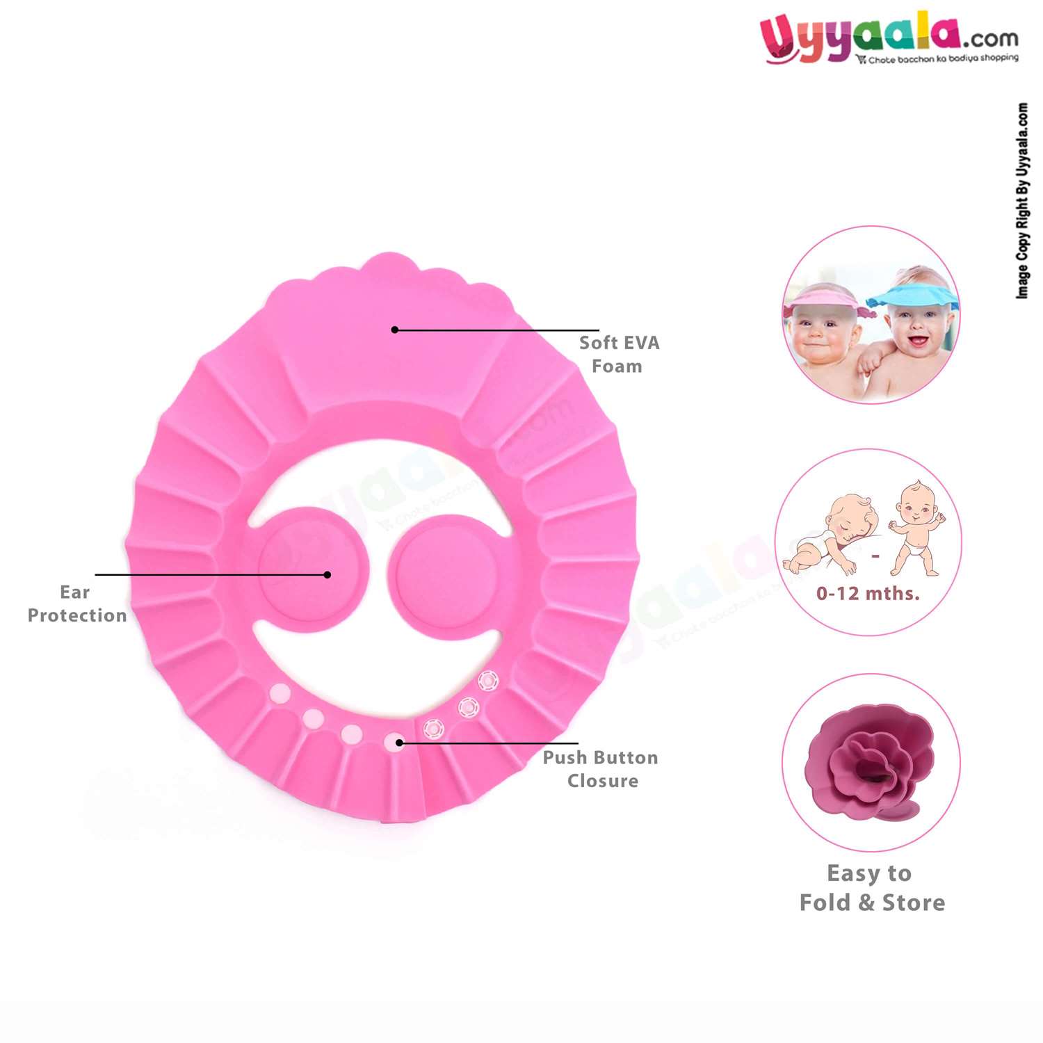 Baby Shampoo Hat for Protecting Baby Eyes