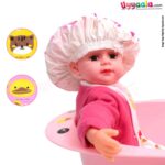 ANYA Fashion & Cute Shower Caps for Babies with Baby Cat & Duck Print Pack of 2, 0-12m Age