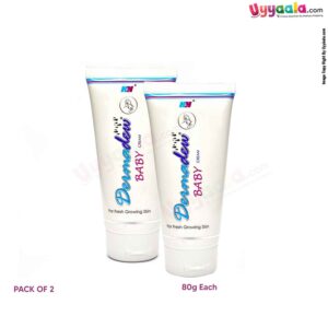 DERMADEW Baby Cream Fresh Growing Skin Pack of 2 - (80g Each)