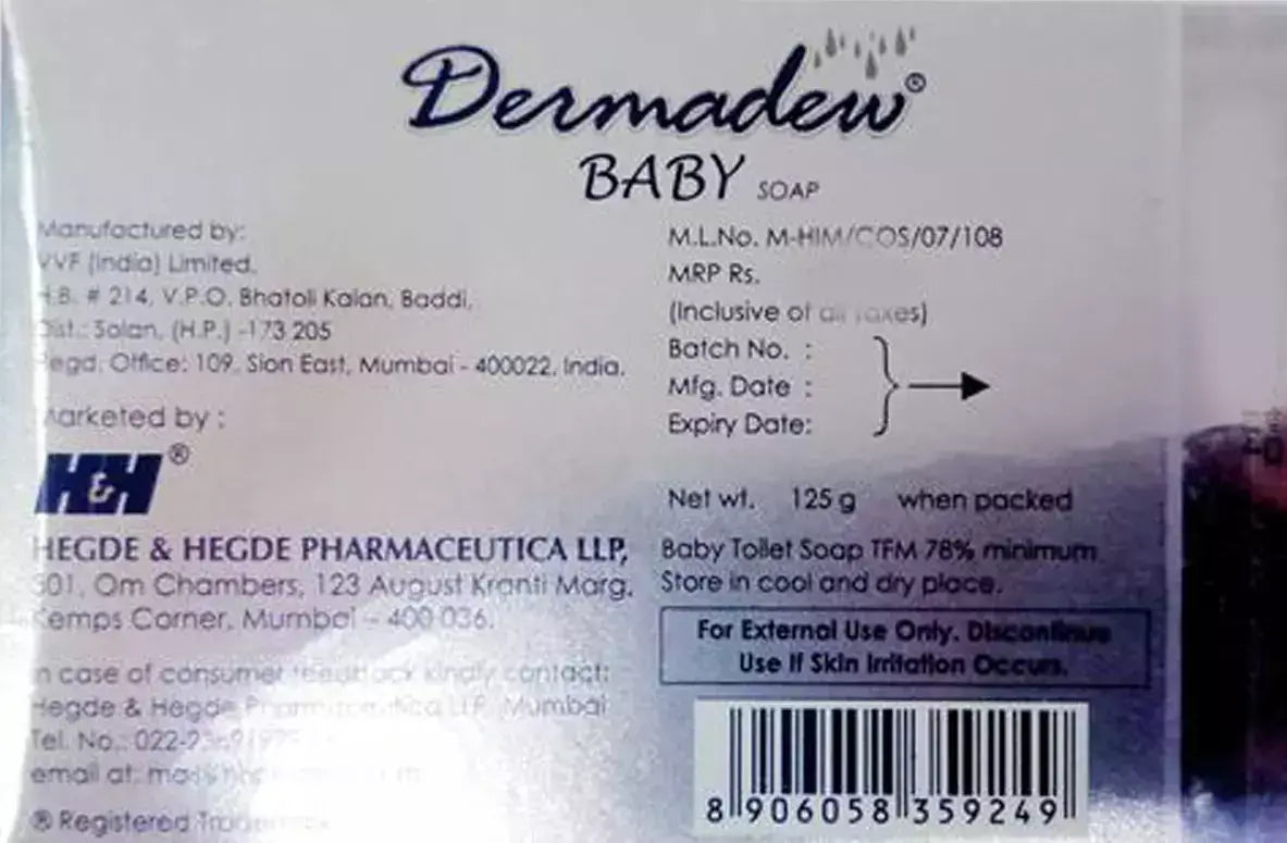 Buy Dermadew Soap for Baby with Shea Butter - 125grams Online in India at uyyaala.com