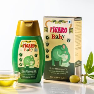 Buy Figaro Baby Massage Olive Oil with Vitamin E | जैतून का तेल | - 200ml Online in India at uyyaala.com