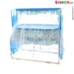 FLY Baby Foldable Cradle 2 In 1 Mosquito Protection Net With Frills flowers & Chick Print