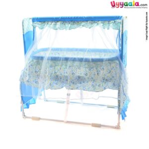 FLY Baby Foldable Cradle 2 In 1 Mosquito Protection Net With Frills flowers & Chick Print