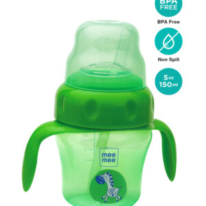 Mee Mee 2 in 1 Spout and Straw Sipper Cup 150ml 3m+ Green