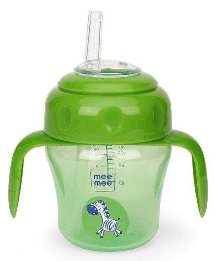 Mee Mee 2 in 1 Spout and Straw Sipper Cup 150ml 3m+ Green