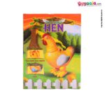 Hen Will Lay Eggs Battery Operated Toy With Lights - White