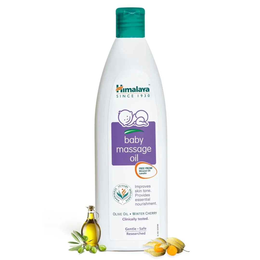Buy Himalaya Massage Oil for Baby with Winter Cherry - 50ml Online in India at uyyaala.com