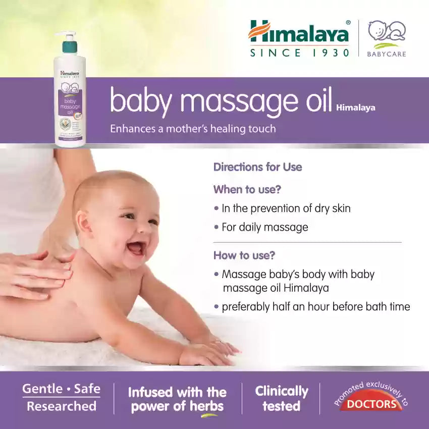 Buy Himalaya Massage Oil for Baby with Winter Cherry - 50ml Online in India at uyyaala.com