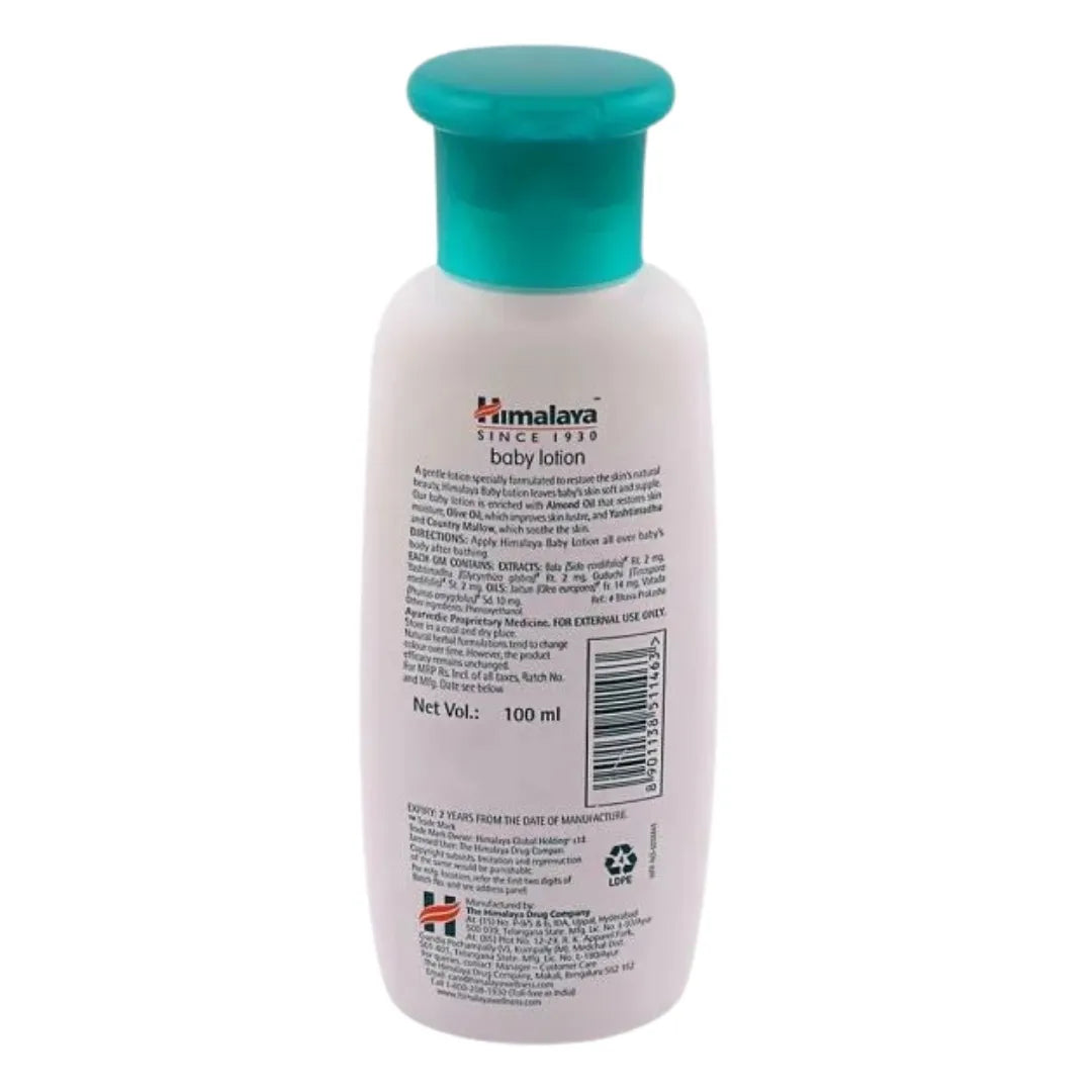 Buy Himalaya Moisturizing Body Lotion for Baby with Almond Oil - 100ml Online in India at uyyaala.com