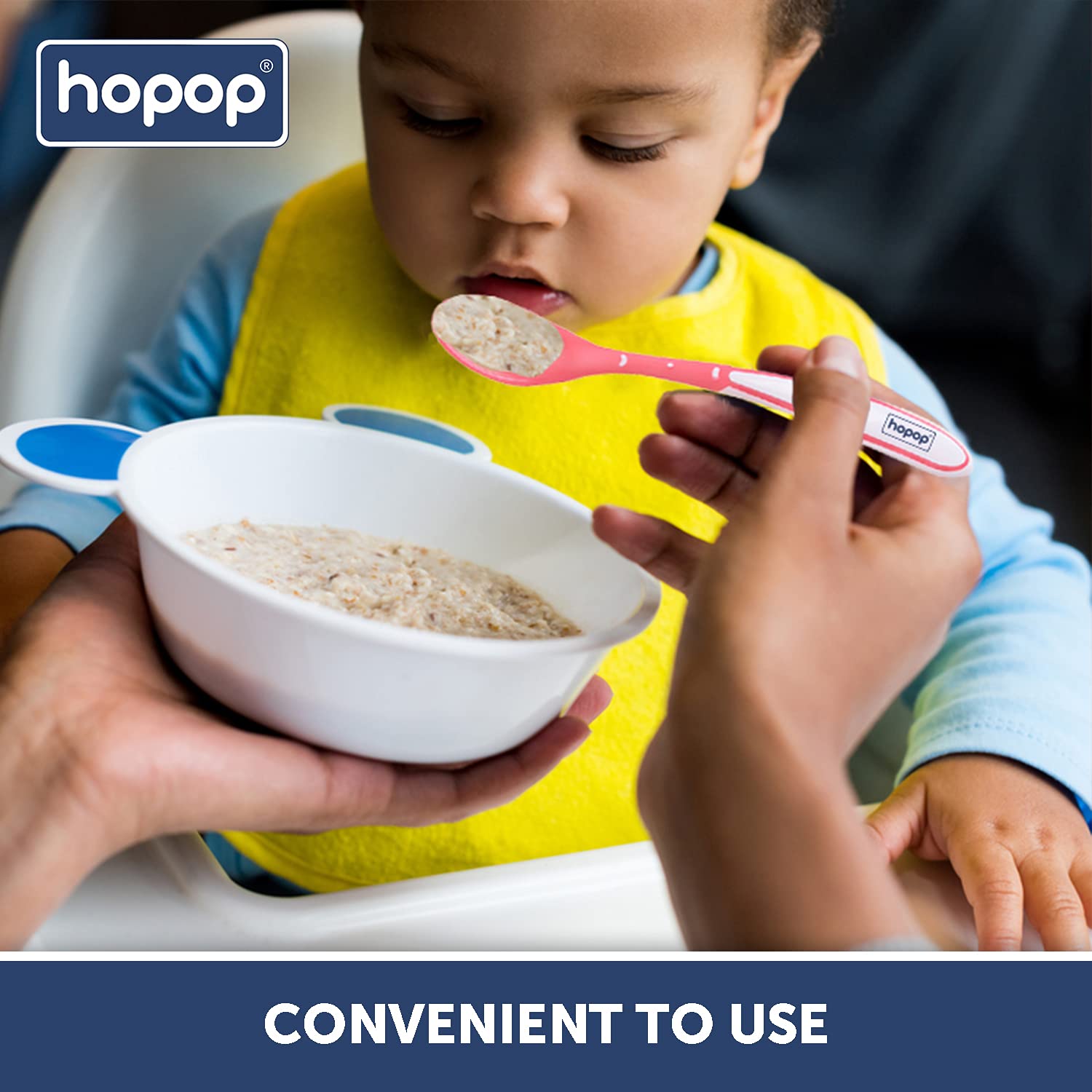 Buy Hopop Baby Spoon with Silicone tip and Heat sensing Feature Online in India at uyyaala.com