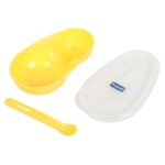 Buy Hopop Feeding Bowl with Lid & Spoon For Babies - Yellow, Online in India at uyyaala.com