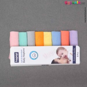 Buy Hopop Soft Cotton Premium Baby Napkins - (Pack of 8) Online in India at uyyaala.com