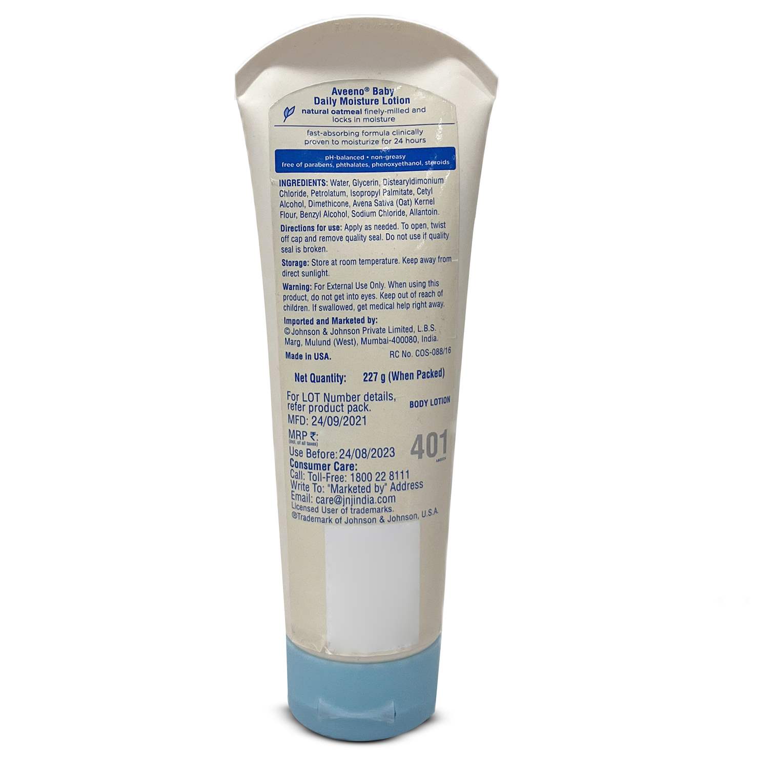 AVEENO Baby Daily Moisture Lotion Skin Protectant, 227g