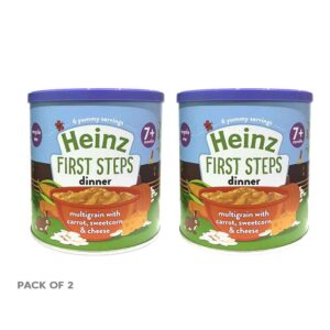 Heinz First Steps Multigrain with Carrot, Sweetcorn & Cheese For Babies - 200g ,Pack of 2 (7-12months)