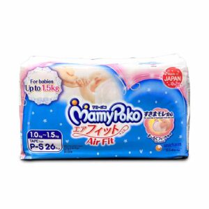 MAMYPOKO Tape Type Diapers for Premature Babies up to 1.5 kg, P-S  26pcs - made in japan