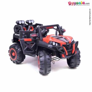 Jeep 4X4 Big Wheels Battery Operated Ride on Jeep for Kids with 4 Motors, Swing Function, Spring Suspension, Music & Remote Control