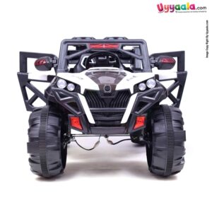 Jeep 4X4 Big Wheels Battery Operated Ride on Jeep for Kids with 4 Motors, Swing Function, Spring Suspension, Music & Remote Control