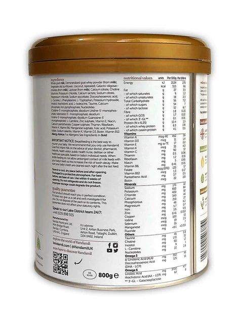 Buy Kendamil Goat First Infant Baby Milk Formula from Birth, Stage 1 - 800gms Online in India at uyyaala.com