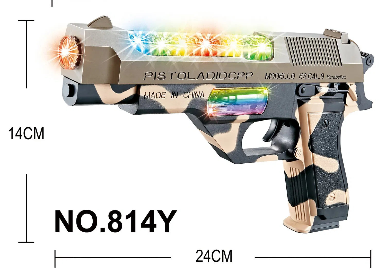 Buy M9 replica Military Toy Revolver Gun with Sounds, Lights & Vibration Online in India at uyyaala.com