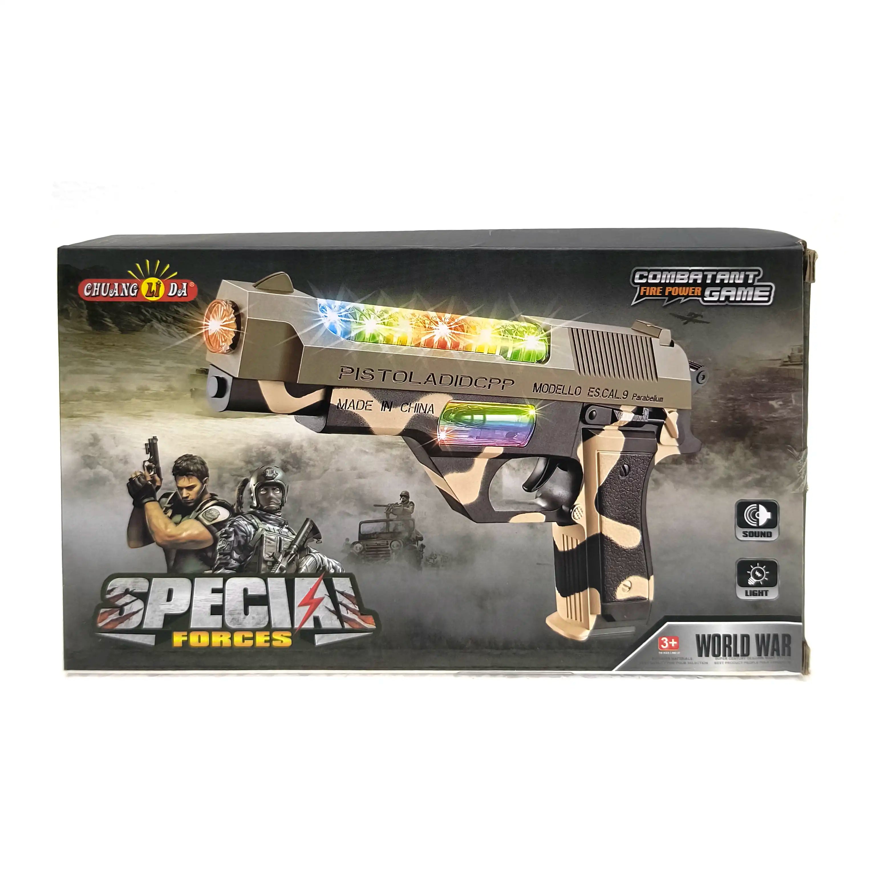 Buy M9 replica Military Toy Revolver Gun with Sounds, Lights & Vibration Online in India at uyyaala.com