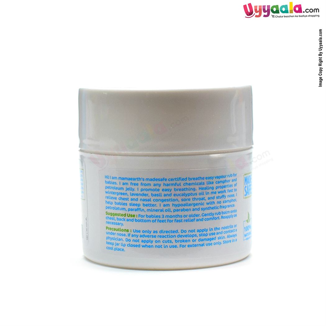 MAMAEARTH Breathe Easy Vapour Rub Eucalyptus Oil for babies