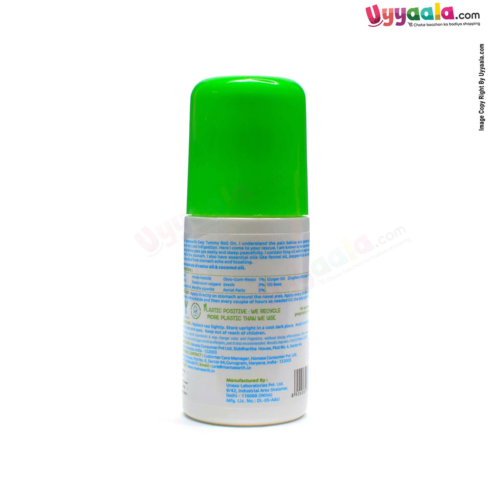 Mamaearth Baby Tummy Roll On for Indigestion and Colic Relief - 40ml