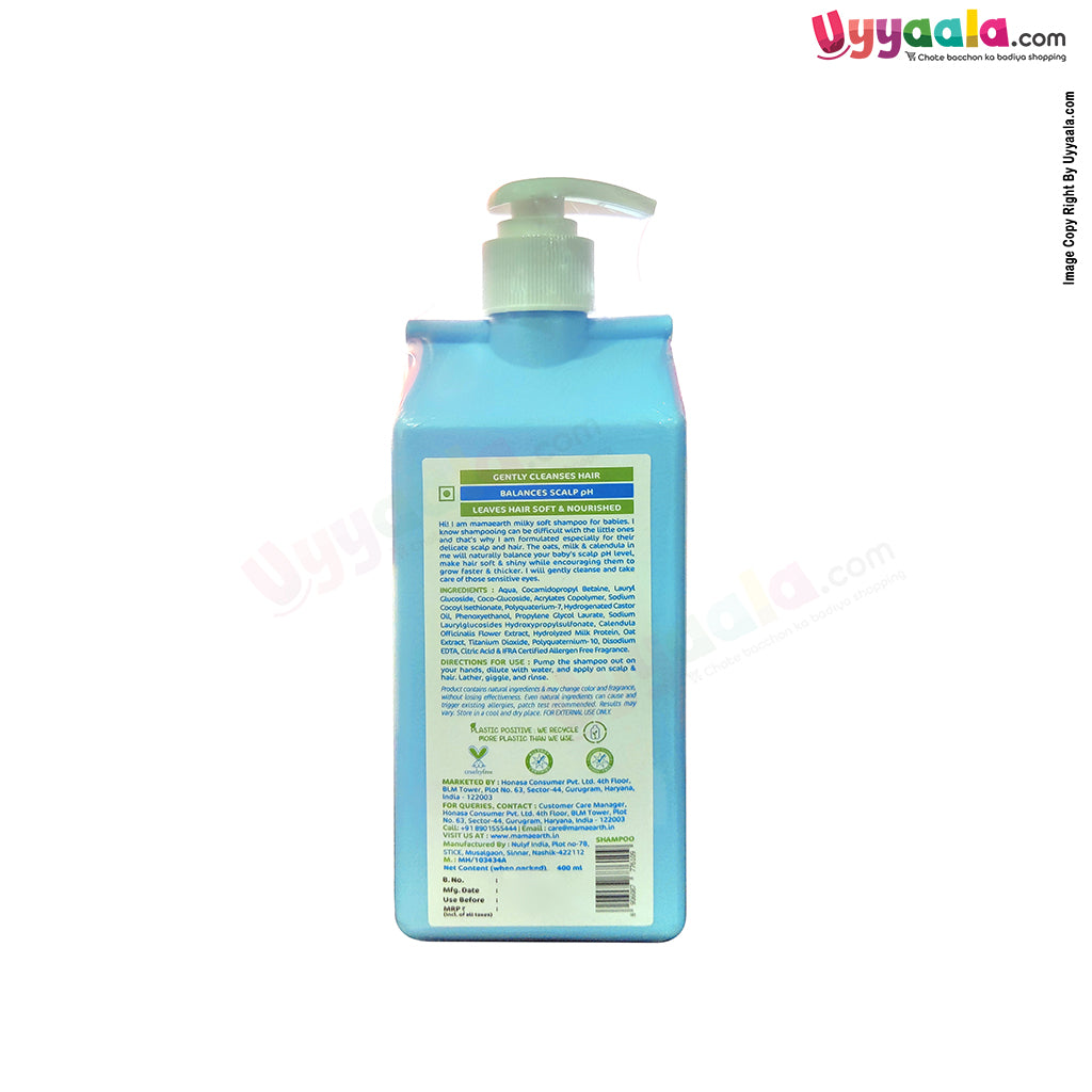 Buy Mamaearth Milky Soft Baby Shampoo - 400ml Online in India at uyyaala.com