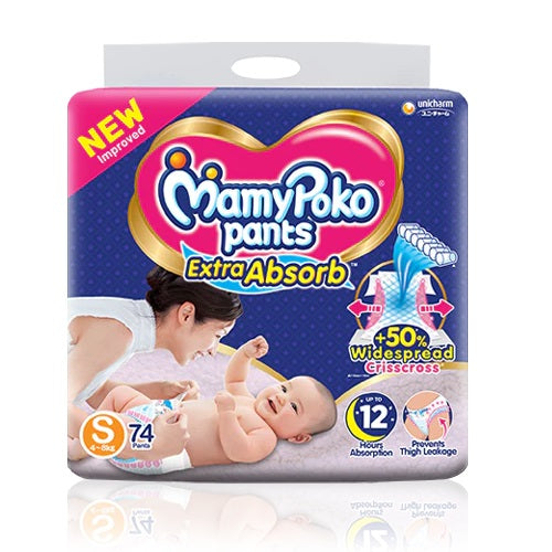 MAMYPOKO Pants Extra Absorb Small (4 to 8kg)