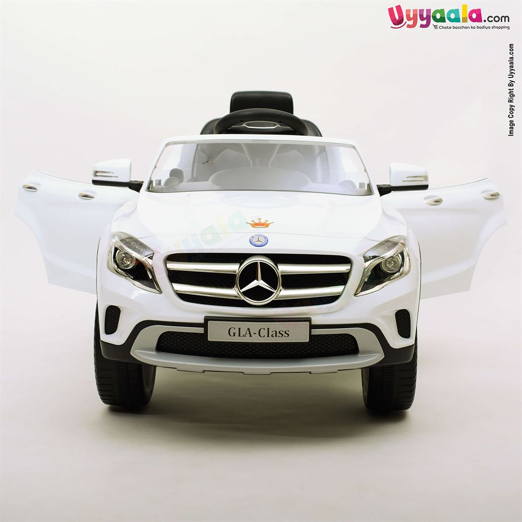Mercedes-Benz GLA Rechargeable Battery Operated Ride On Toy Car for Kids - Class White