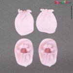 Buy Mittens & Booties Set for New Born Baby - Light Pink Online in India at uyyaala.com