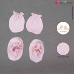 Buy Mittens & Booties Set for New Born Baby - Light Pink Online in India at uyyaala.com