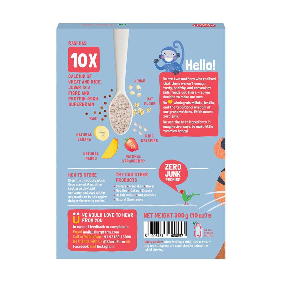 Buy Slurrp Farm Multigrain Millet Cereal for Baby with Mixed Fruit - 200gms  Online in India at uyyaala.com