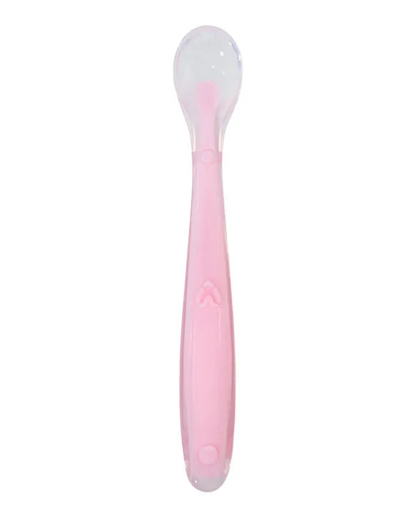 Buy Mommas Baby Silicone Feeding Spoon for Baby - Light Pink Online in India at uyyaala.com