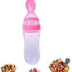 Buy Mommas Baby Silicone Food Feeder with Spoon for Baby - Pink Online in India at uyyaala.com