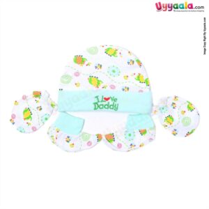 MONTALY Cap Set Elephant Print 0-3m Age
