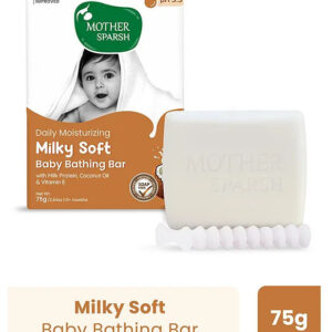 Buy Mother Sparsh Baby Bathing Bar in Milky Soft Cream - 75grams Online in India at uyyaala.com