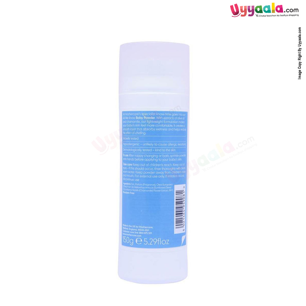 MOTHERCARE All We Know Baby Powder Natural Extract 150g