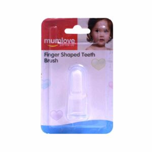MUMLOVE Soft Silicone Baby Finger Toothbrush, 3+m Age
