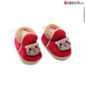 New Born Booties Shoe Model With Cat Character
