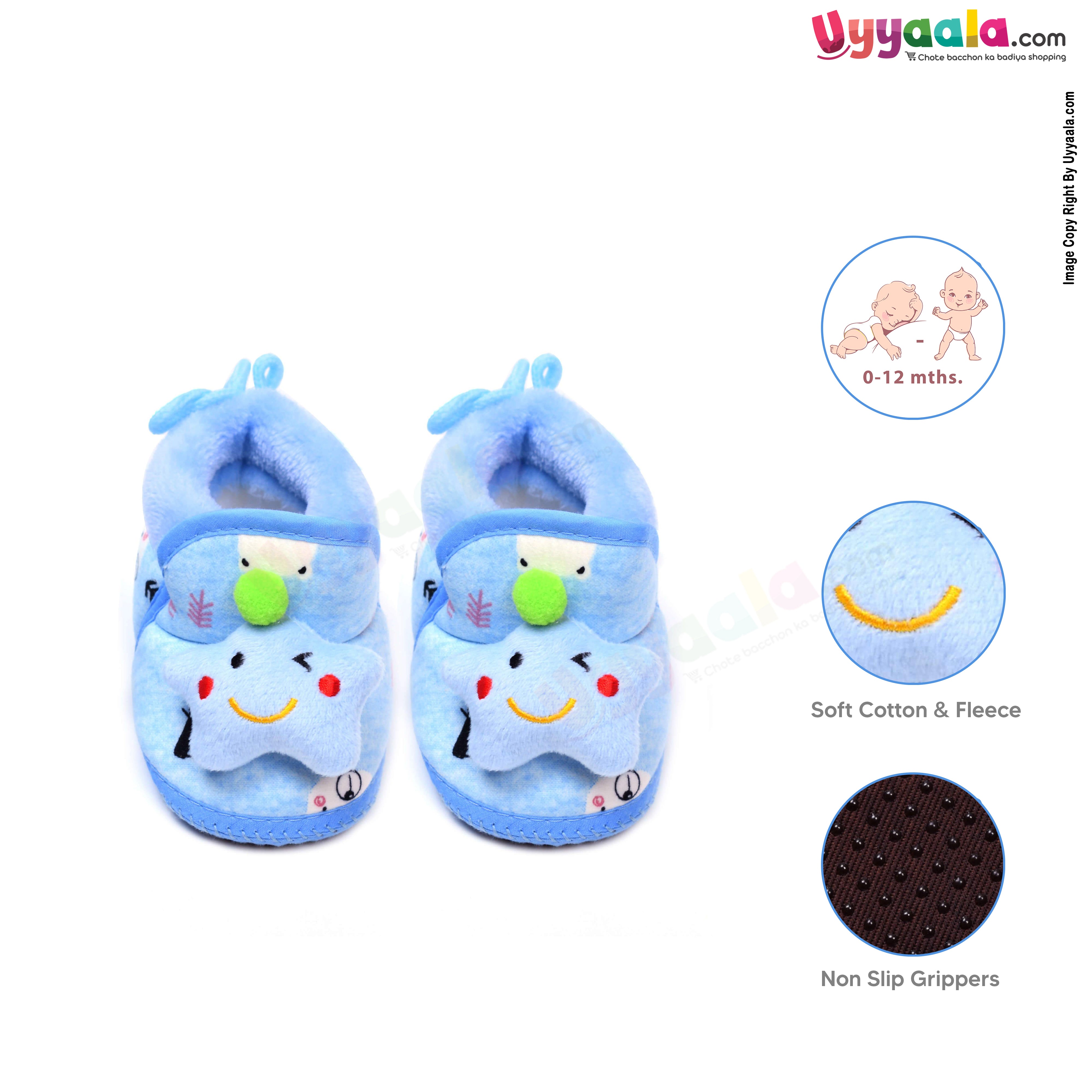 New Born Booties Shoe Model With Star Character 6-12m Age
