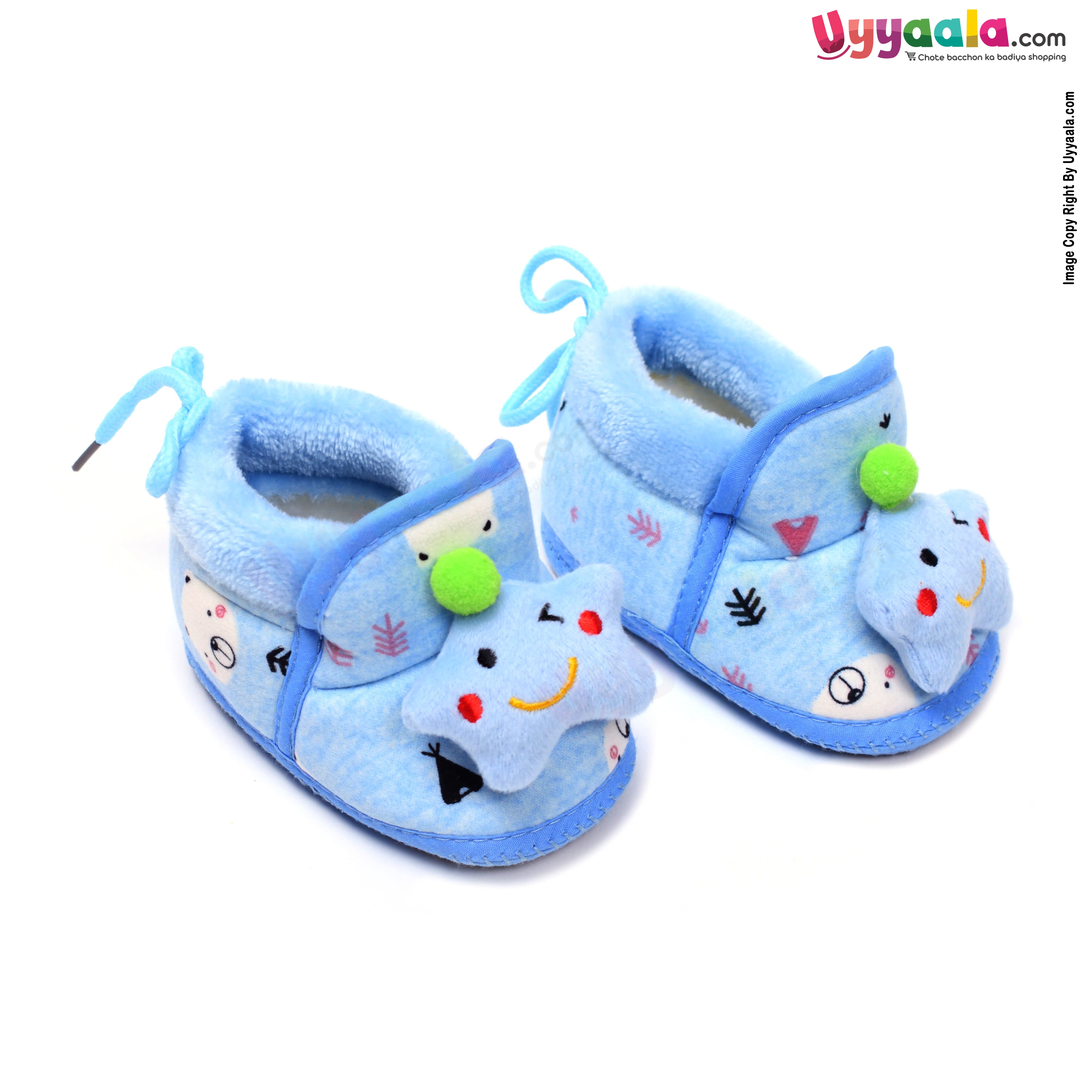 New Born Booties Shoe Model With Star Character 6-12m Age