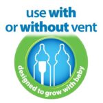 Dr Browns Glass feeding Bottle narrow neck options+ anti colic 120ml,0+months (Pack of 2)